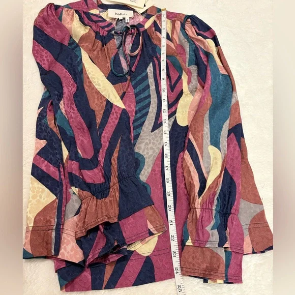 BA&SH Wim Top Long Preppy Blouse Size 2 NWT - Picture 10 of 13